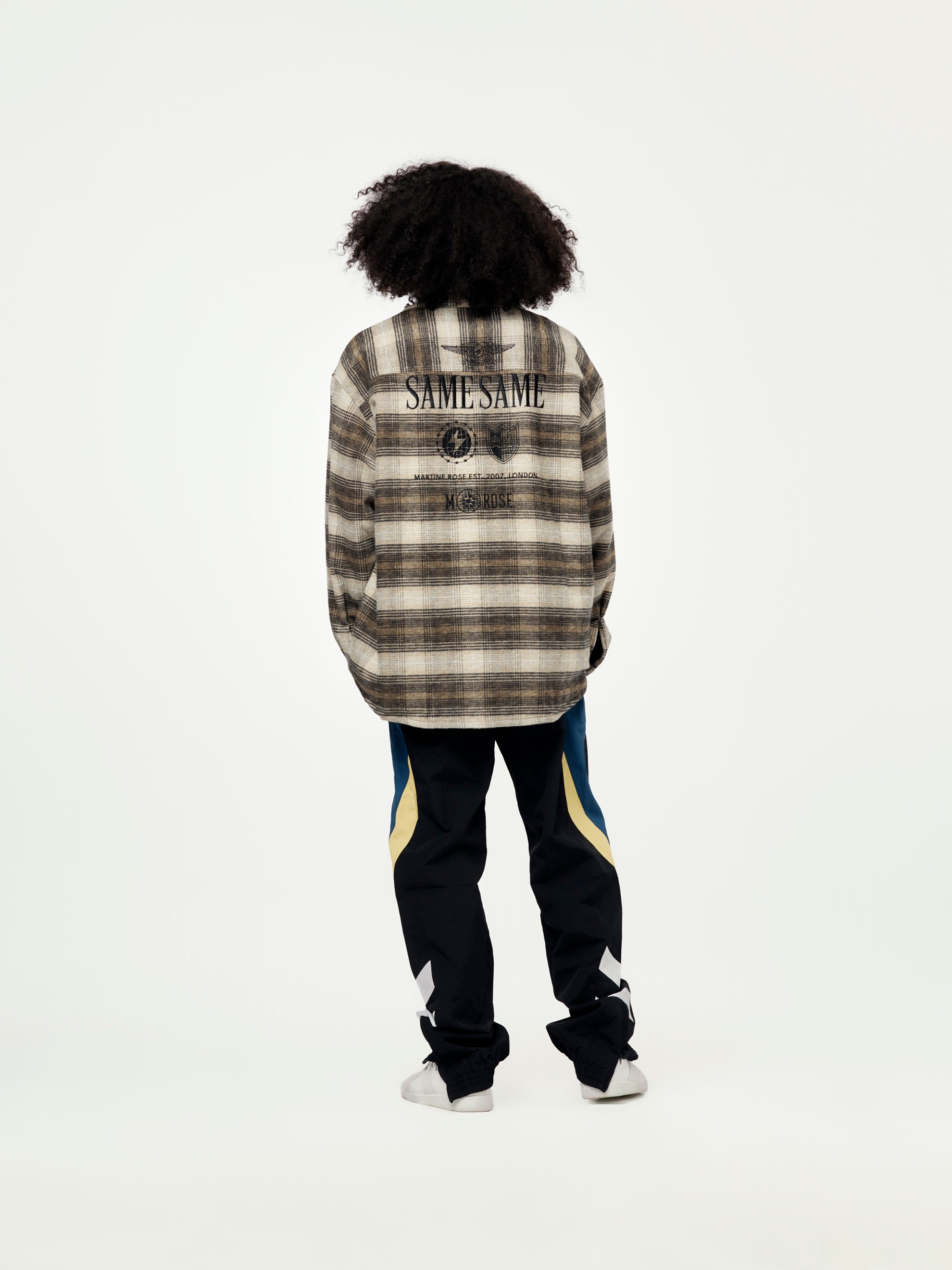BROWN CHECK L/S OVERSHIRT - 5