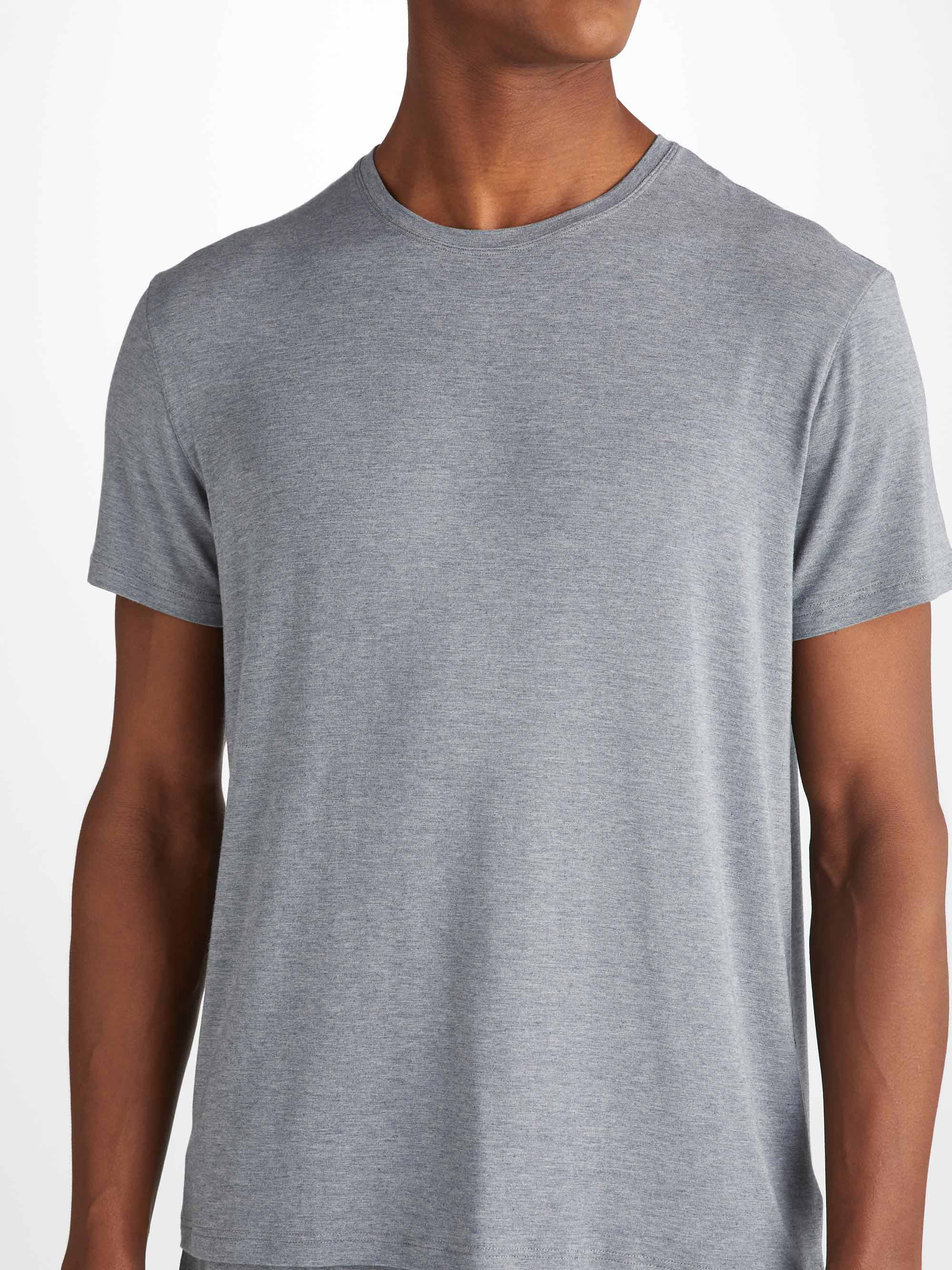Men's T-Shirt Marlowe Micro Modal Stretch Charcoal - 7