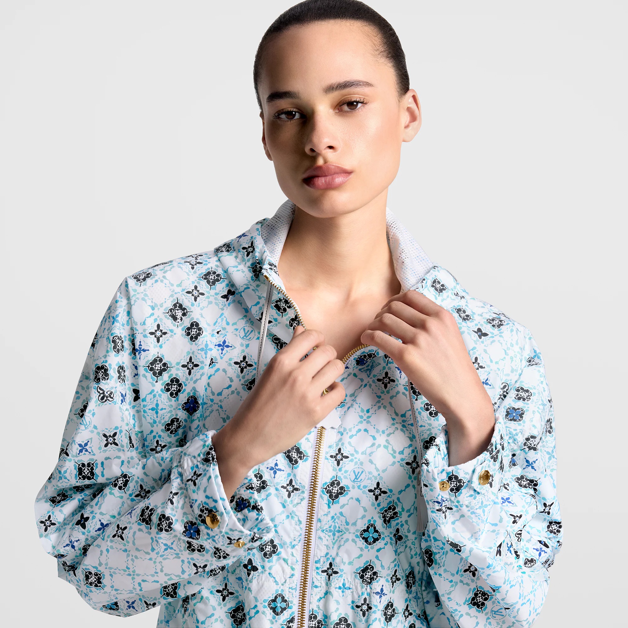 Monogram Tile Hooded Parka - 4