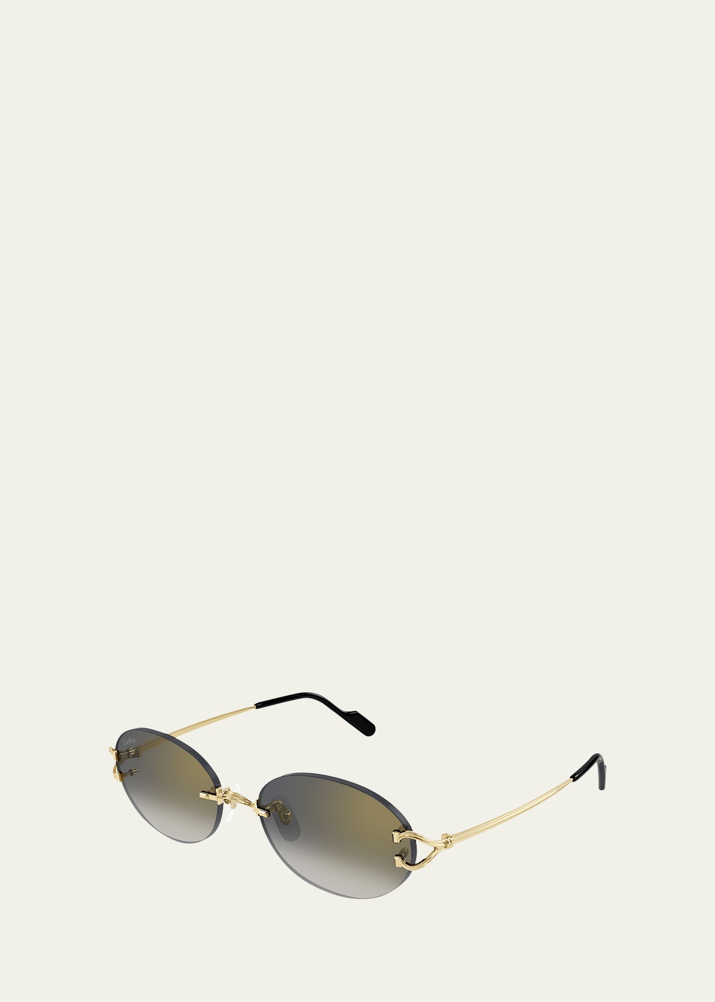 Rimless Metal Round Sunglasses - 2