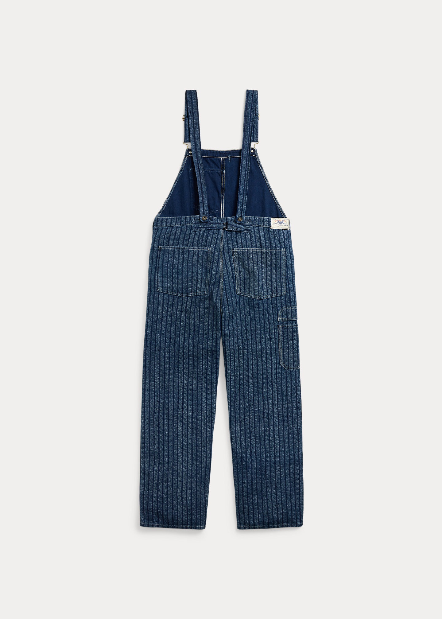 Indigo Striped Twill Overall - 2