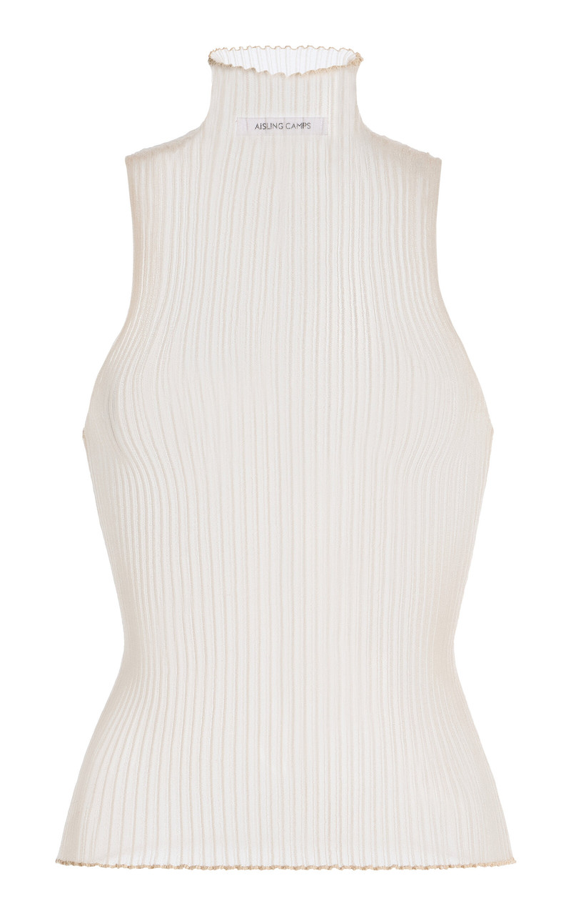 Modern Mist Knit Top white 1