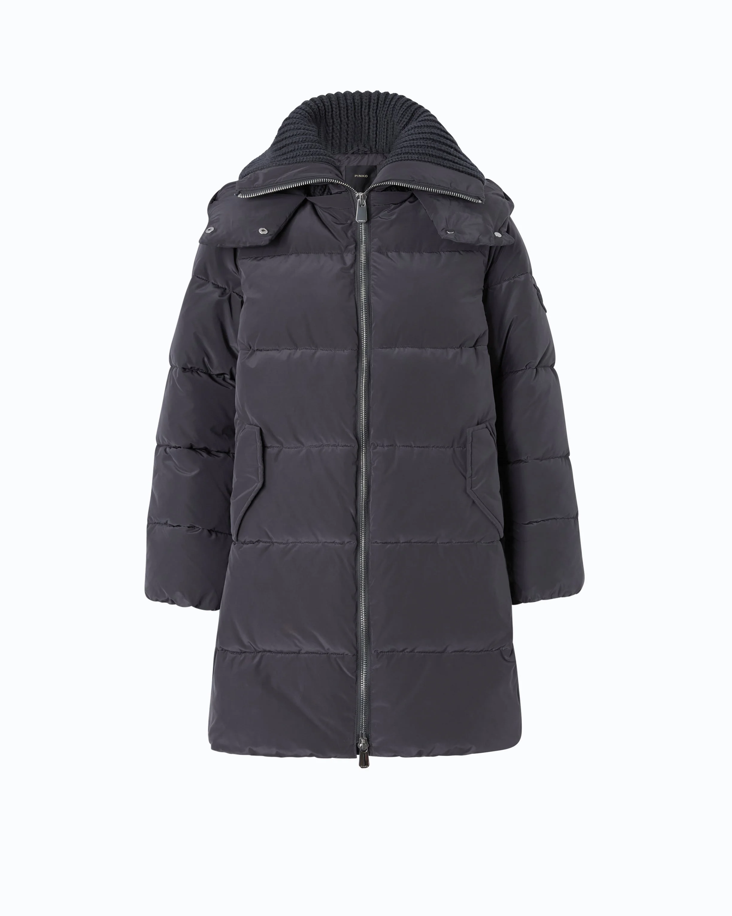 DOWN JACKET IN WATER-REPELLENT TECHNICAL CANVAS - 1