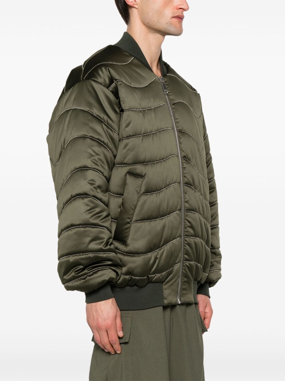wave chain padded jacket - 3