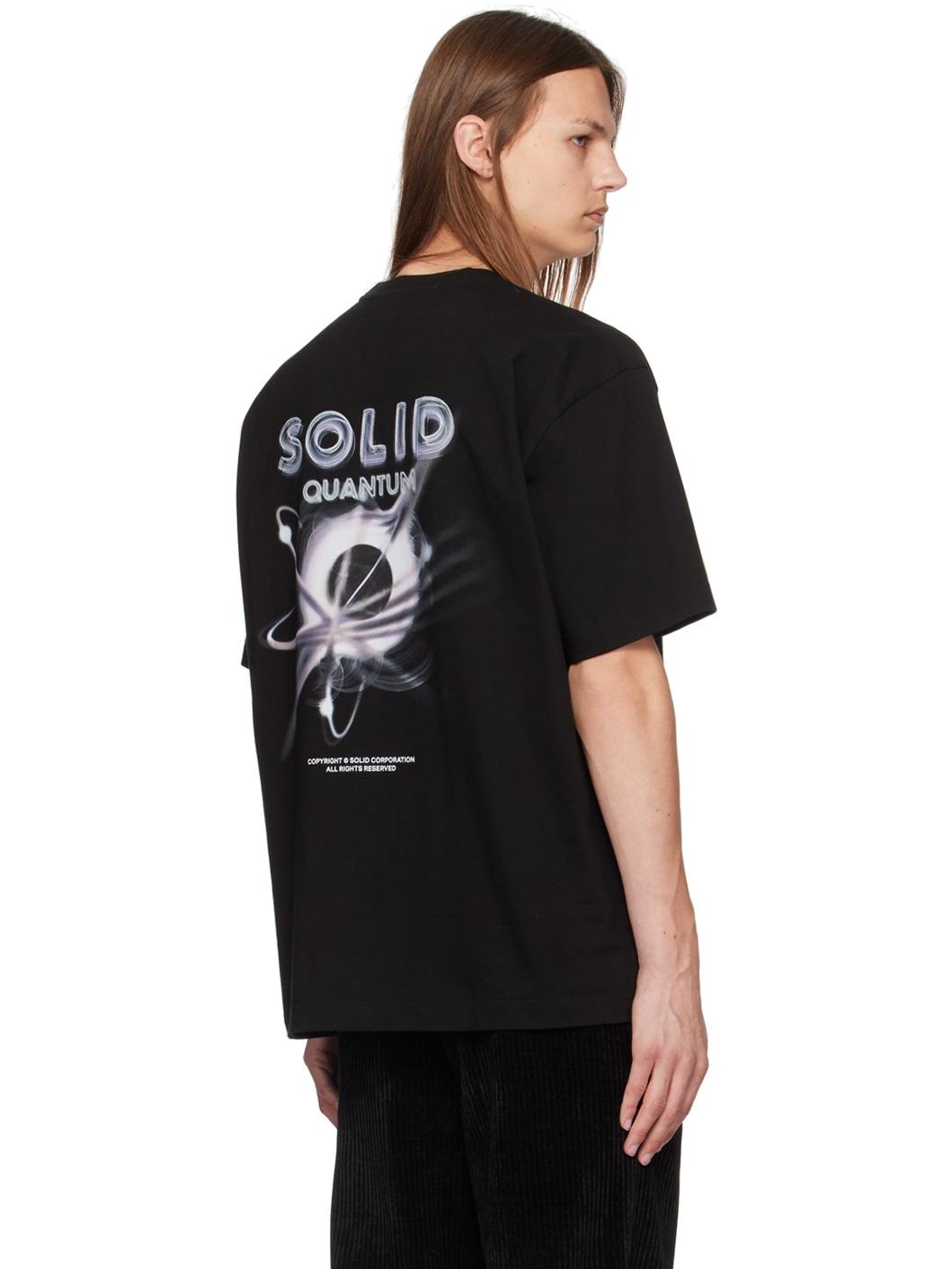 Black 'Quantum' T-Shirt - 3