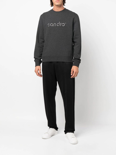 Sandro embroidered logo jumper outlook