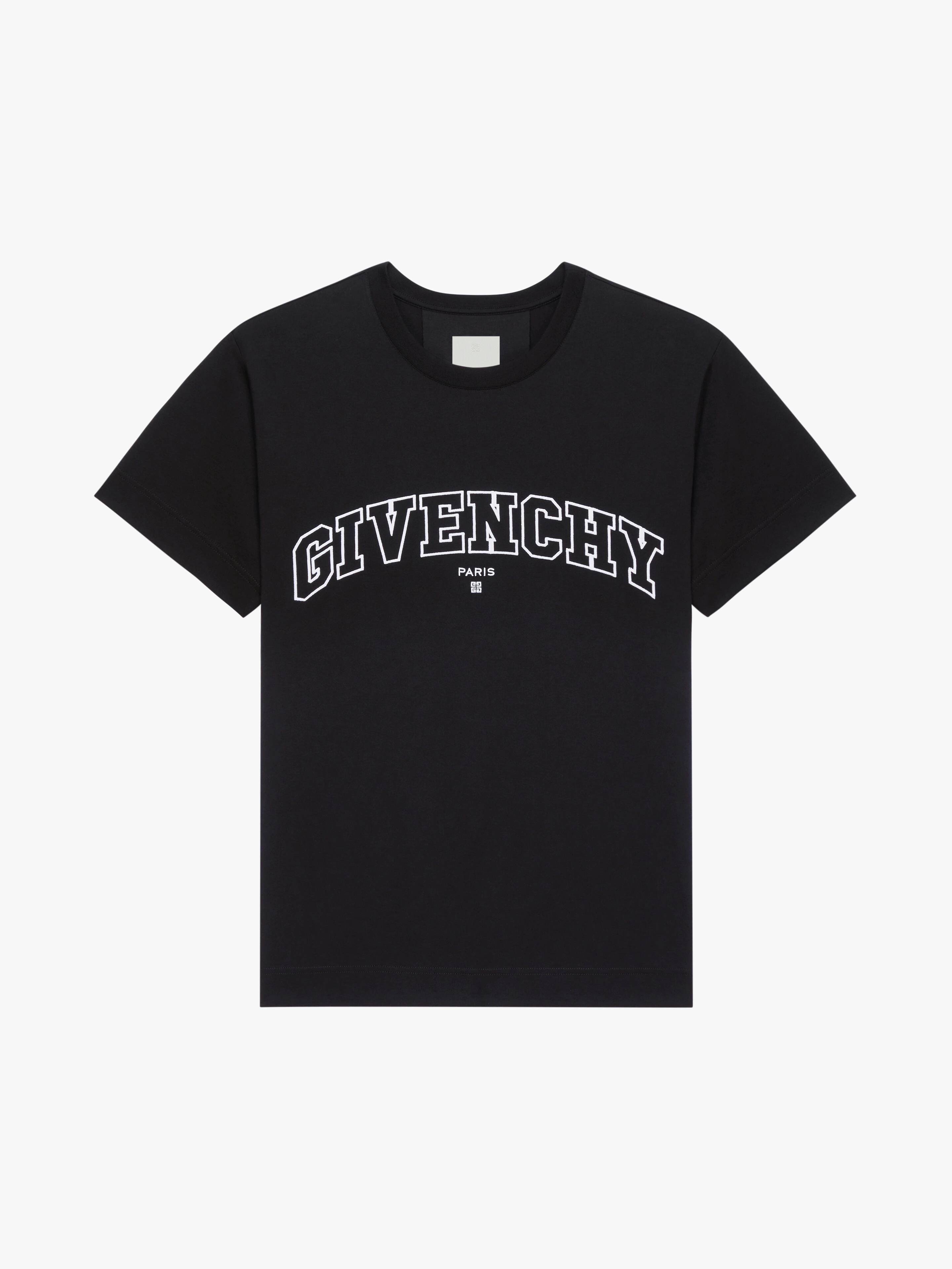 GIVENCHY COLLEGE T-SHIRT IN COTTON - 1