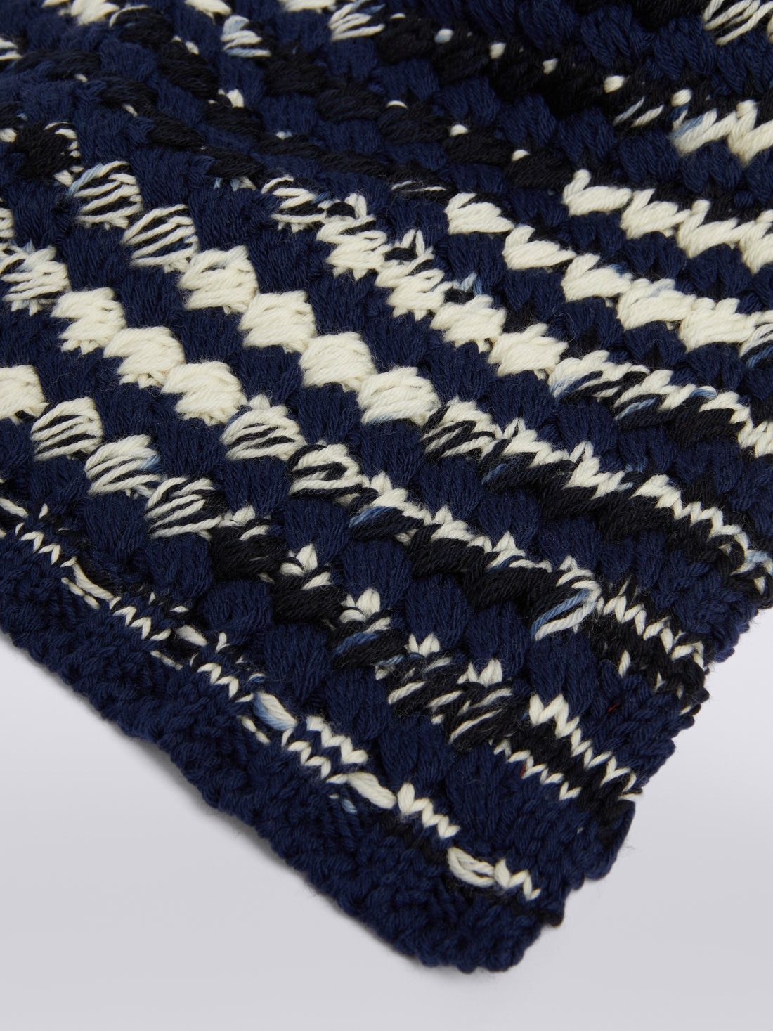 Slub wool knit scarf - 2