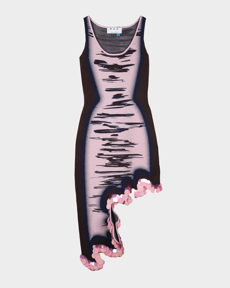Robin Wavy High-Low Reversible Midi Dress 1