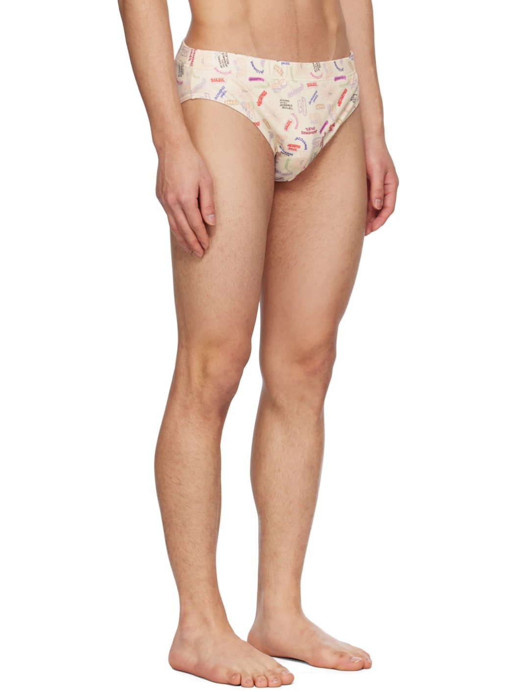 Beige Le Raphia 'Le Slip De Bain' Swim Briefs - 2