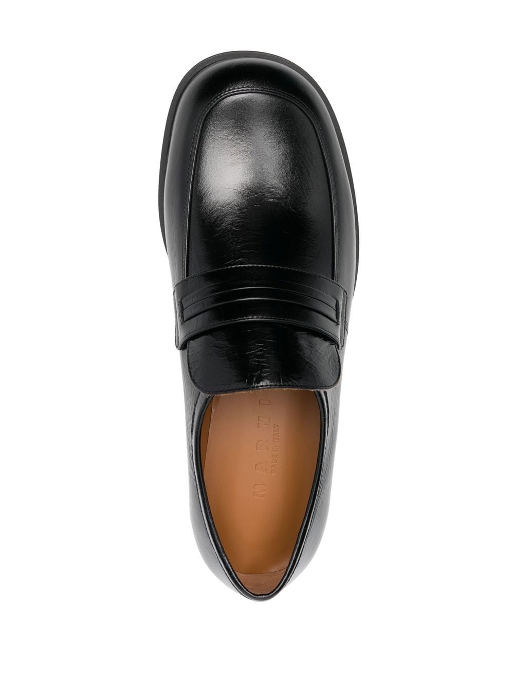 leather slip-on loafers - 4