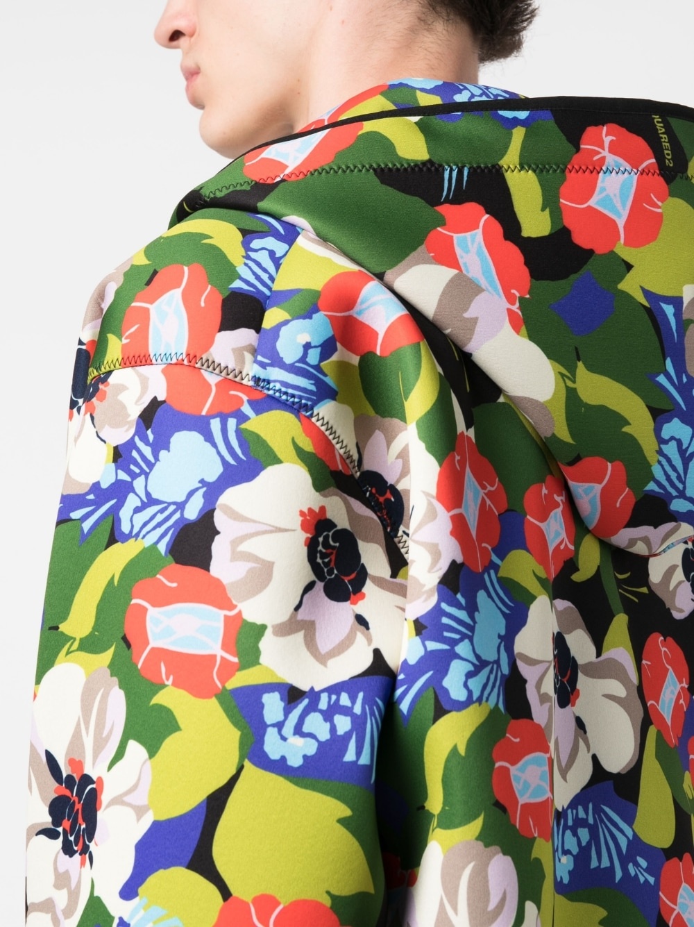floral-print hooded jacket - 5