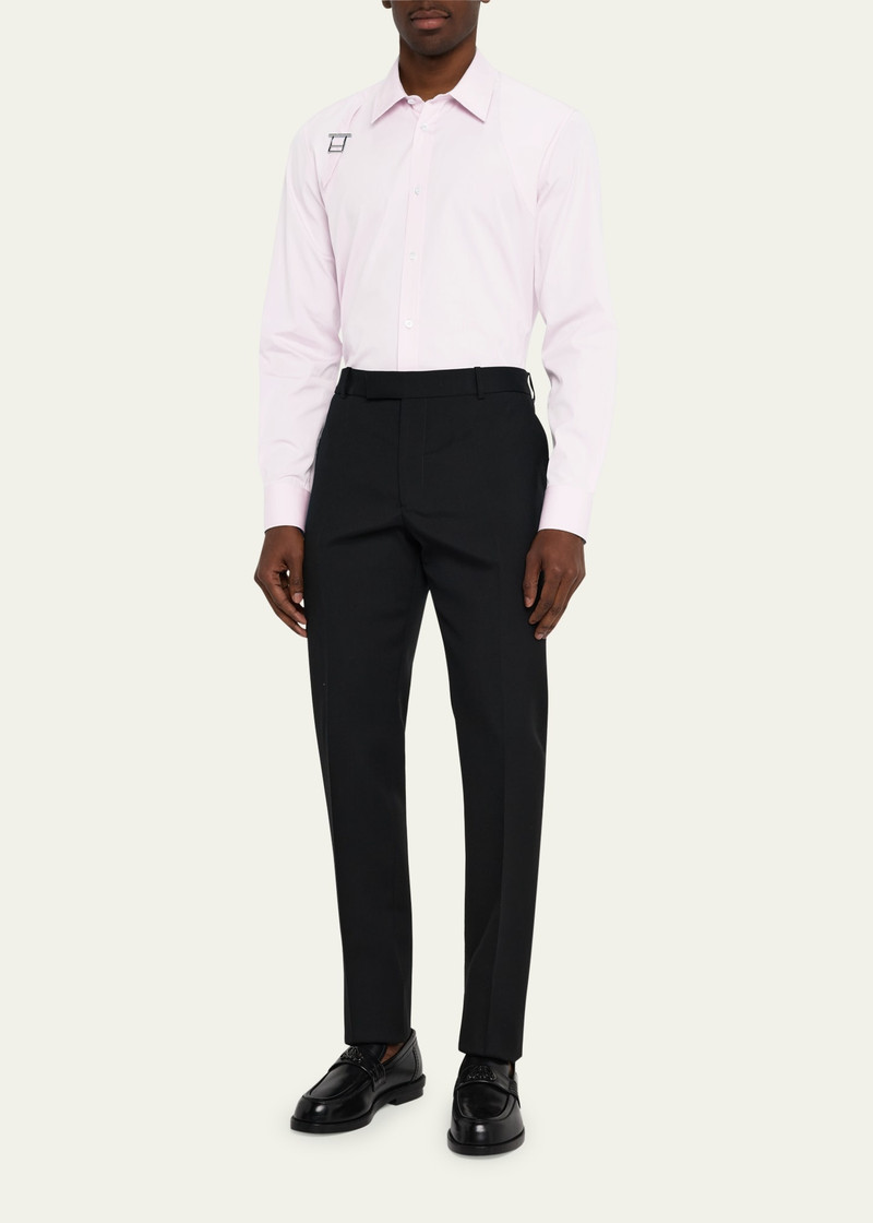 Alexander McQueen Men's Harness Sport Shirt with Strap outlook
