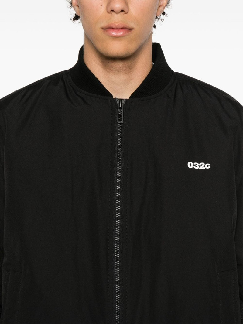logo-print bomber jacket 6