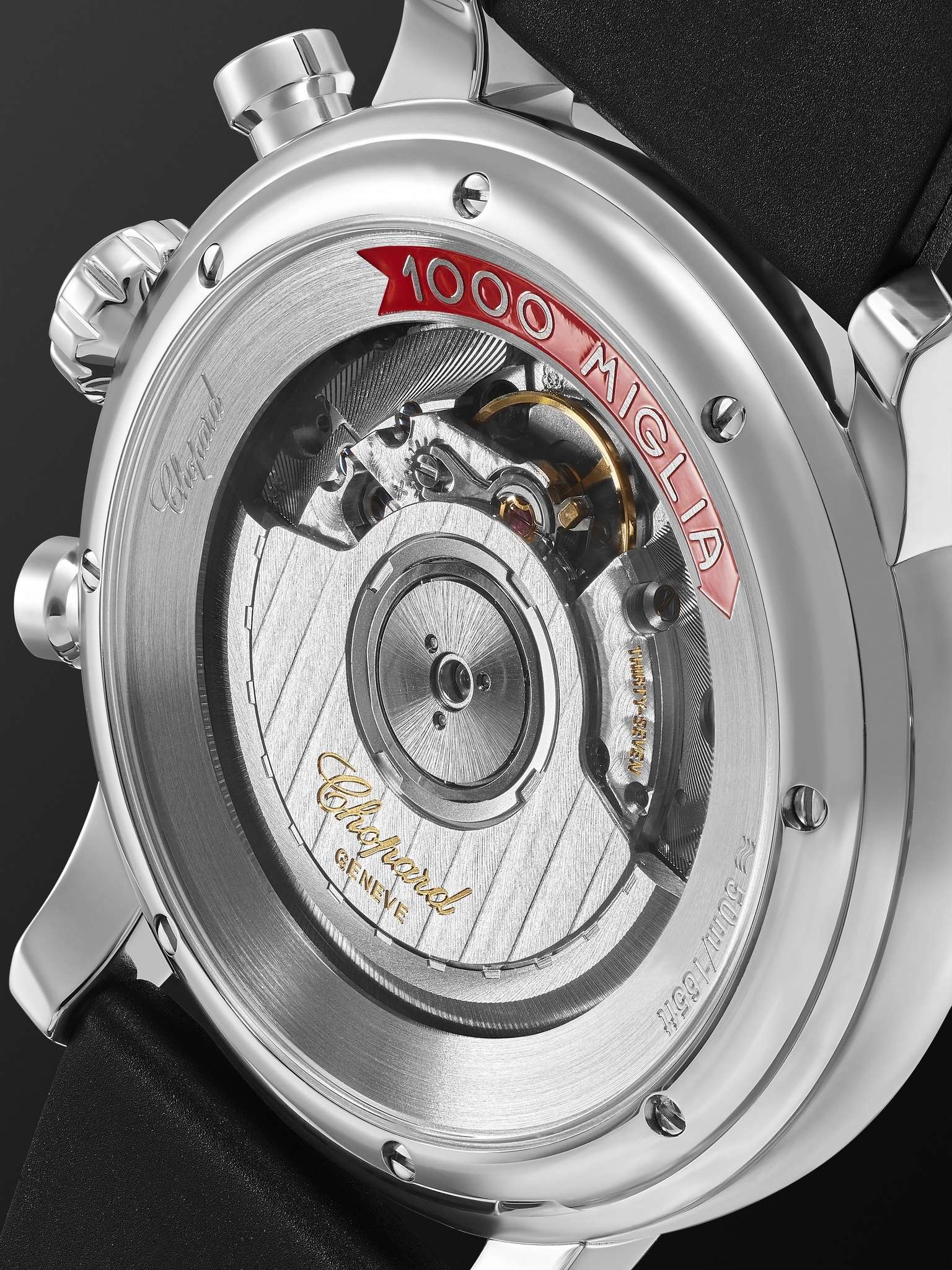 Mille Miglia Classic Chronograph Automatic 42mm Stainless Steel and Rubber Watch, Ref. No. 168589-30 - 7