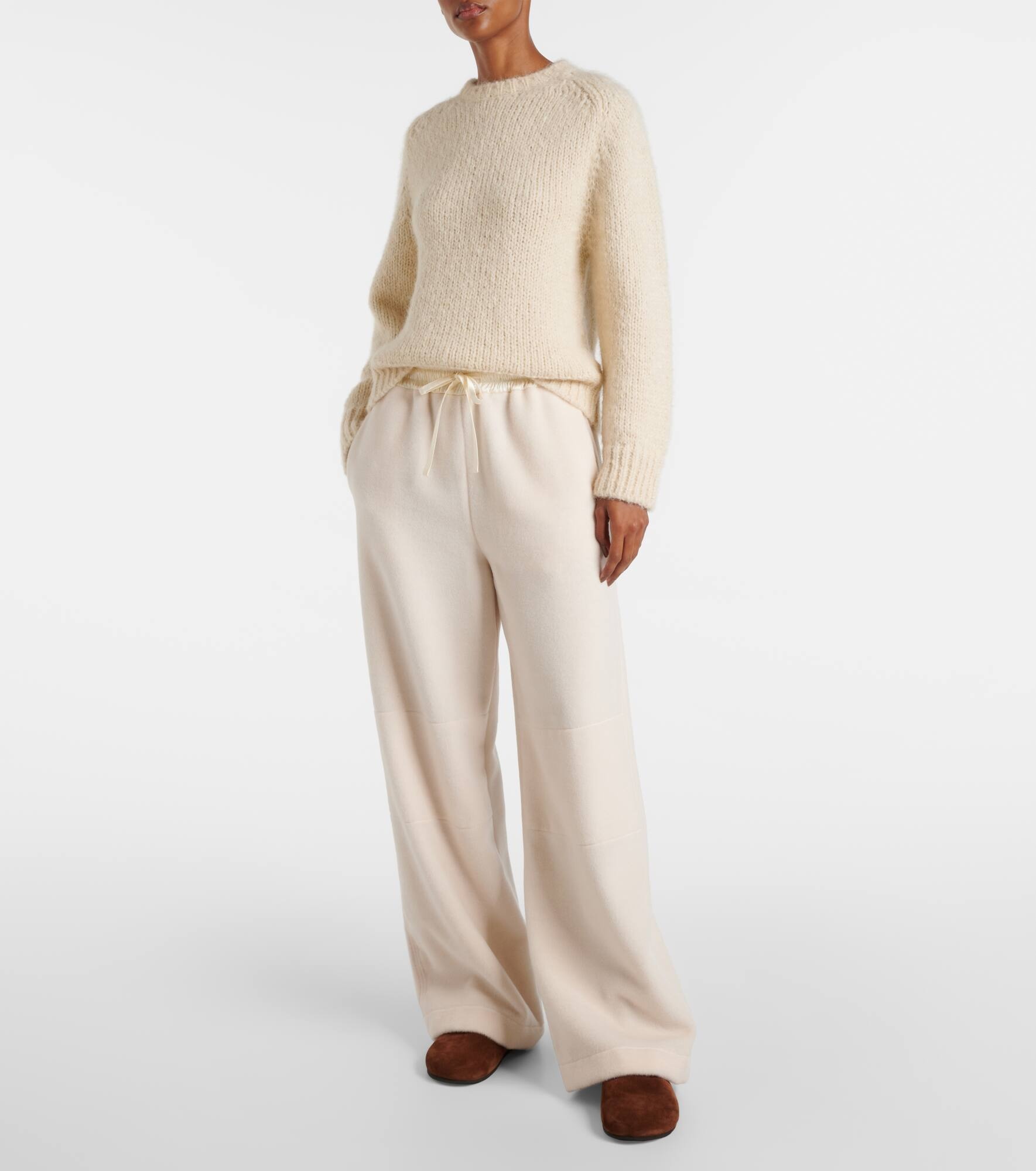 Virgin wool wide-leg pants - 2