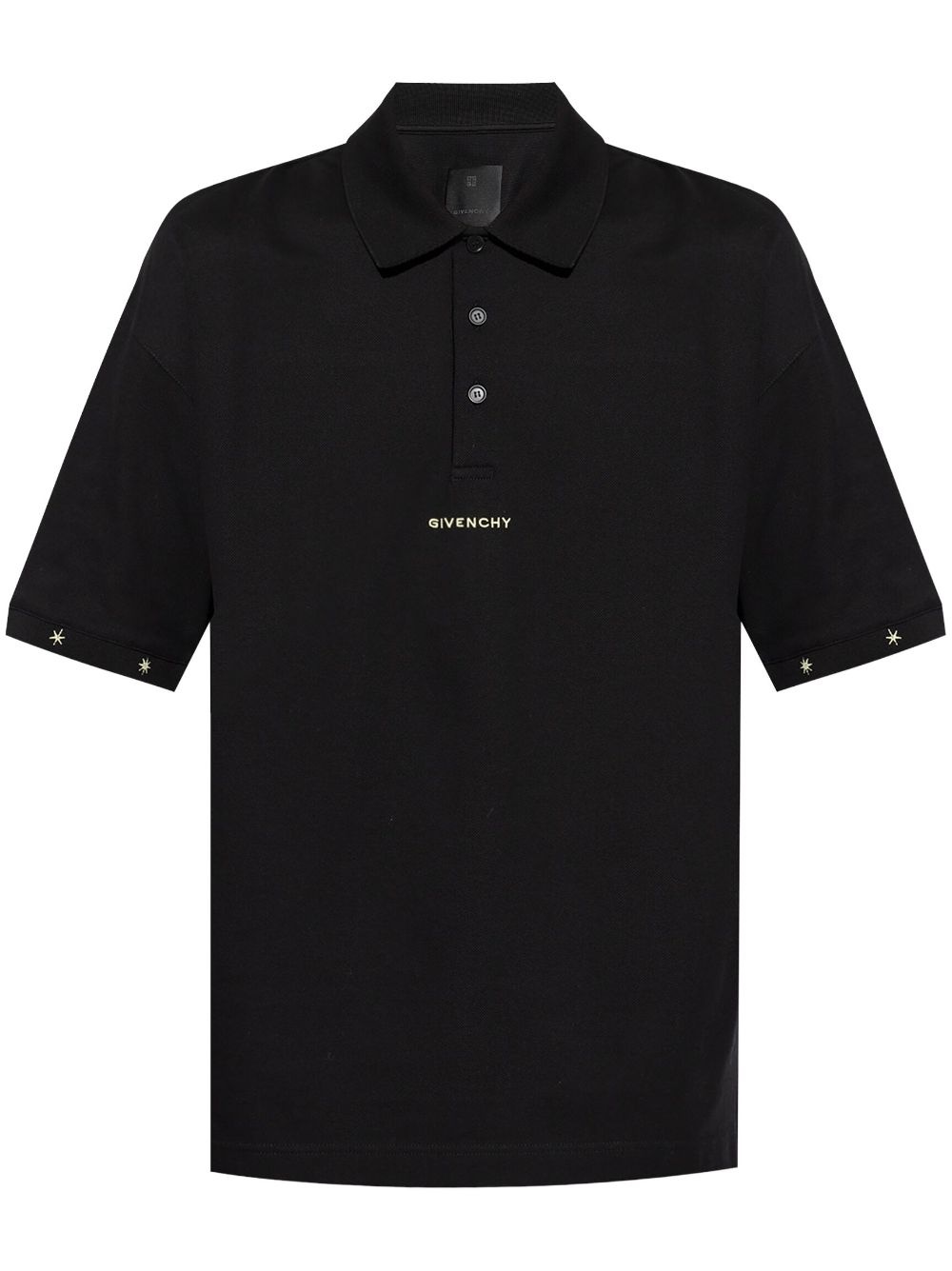 embroidery-detail polo shirt - 1