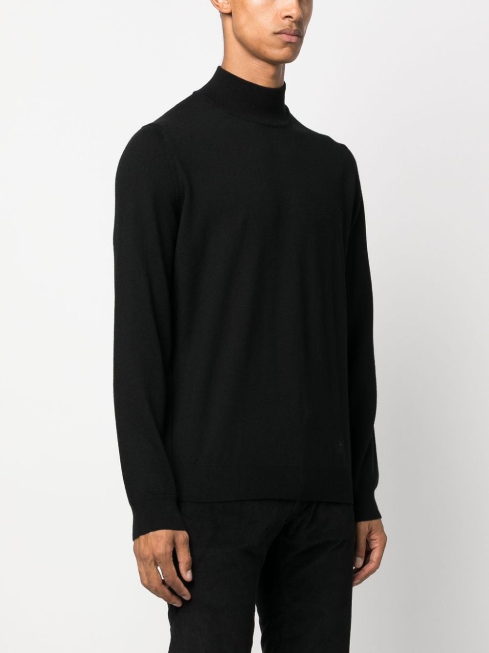 high-neck virgin-wool jumper - 3