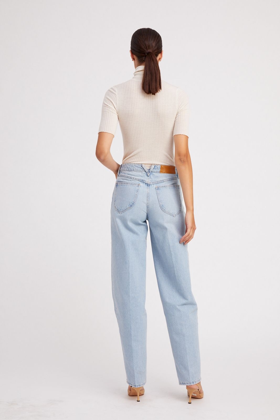 BIANCA WIDE LEG TAPERED DENIM - 3
