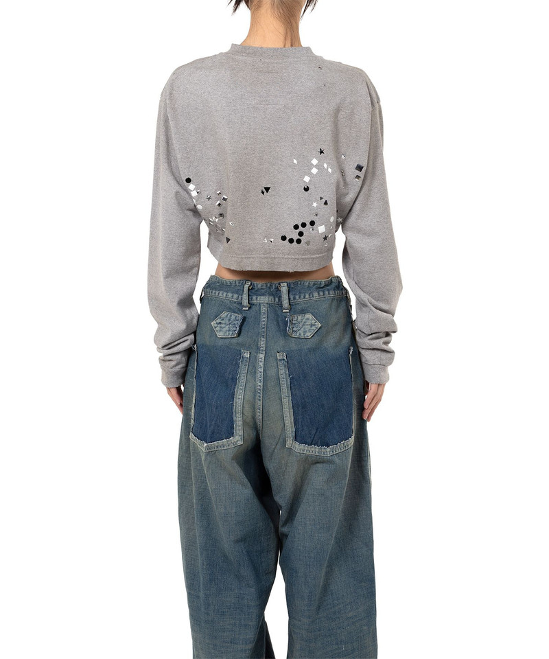 Embellished Cropped Long Sleeve T-shirt 19