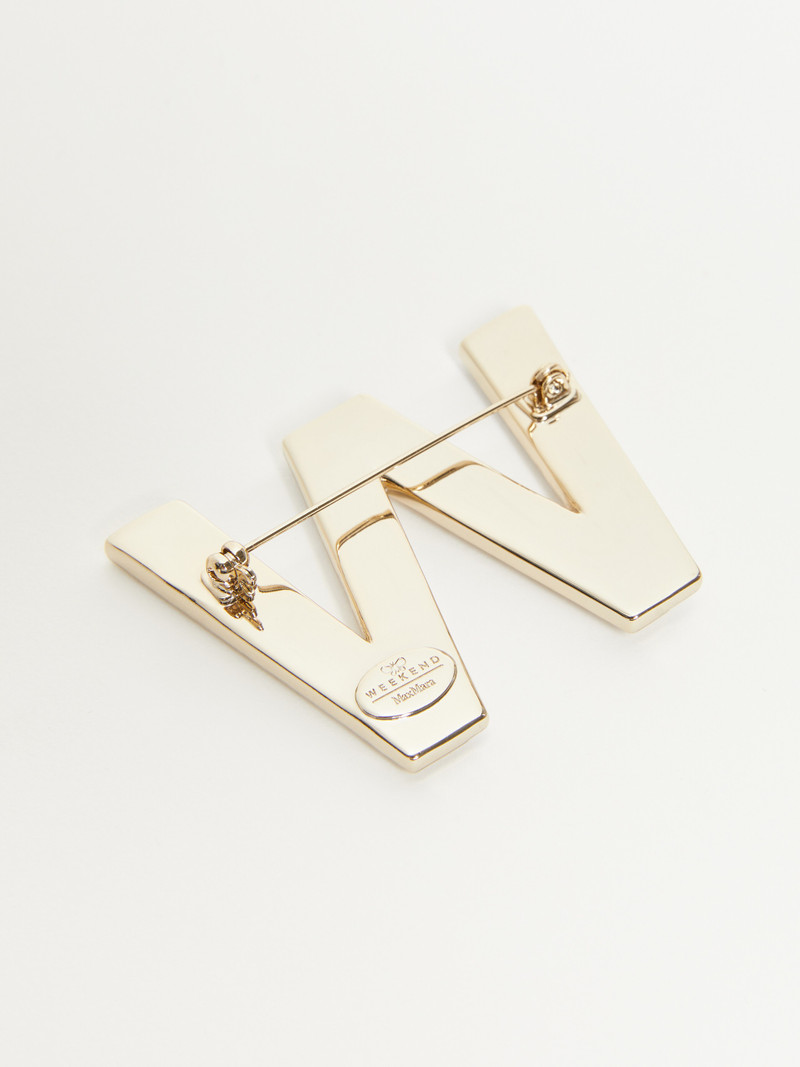 CARELLA Metal brooch with rhinestones 3