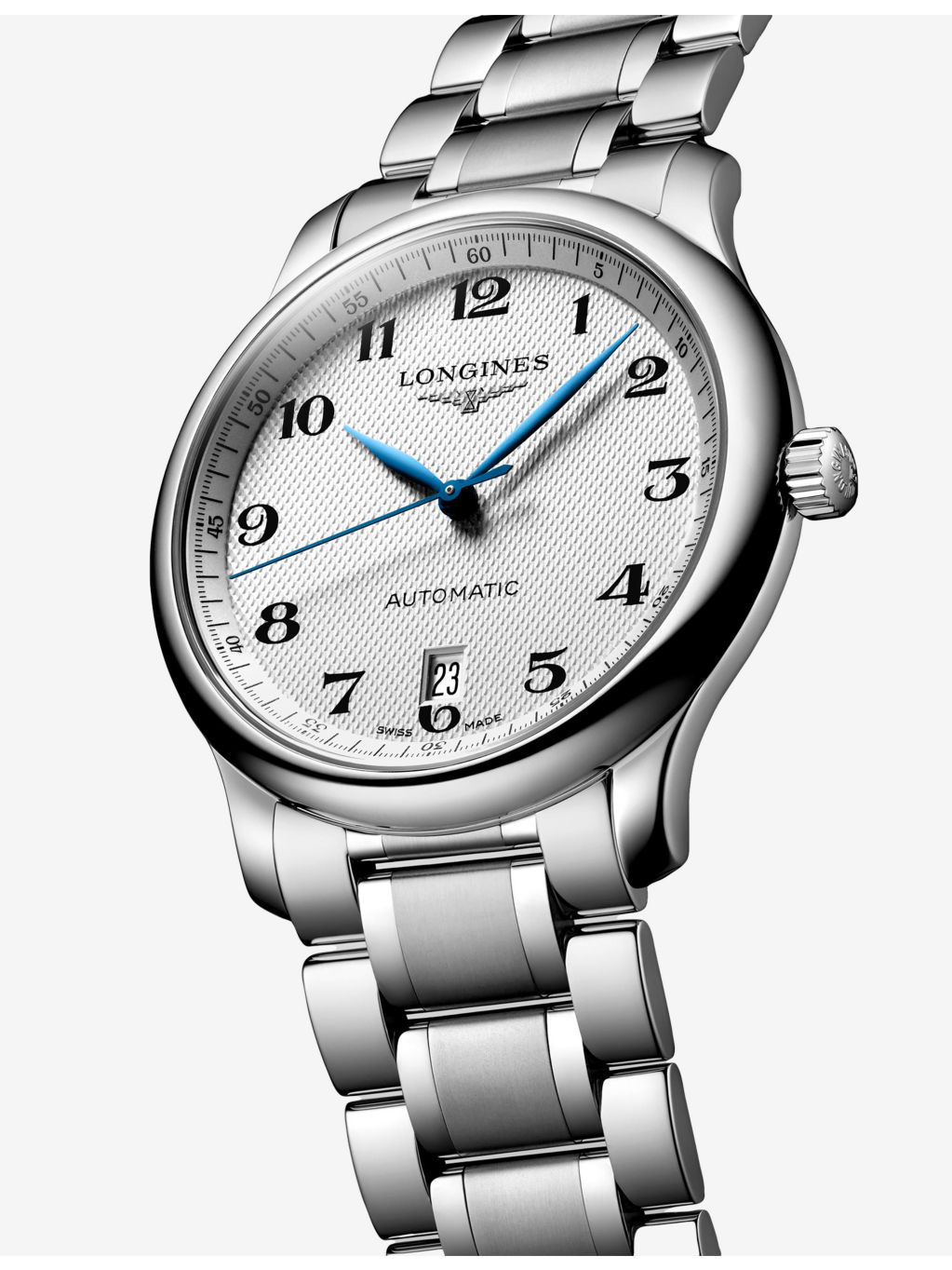 L2.628.4.78.6 Master Collection Blue Steel Hands Stainless-Steel Automatic Watch - 2
