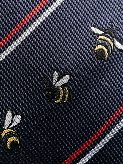 Thom Browne Birds And Bees print silk tie outlook