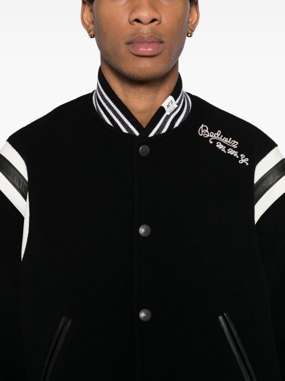 LOGO-EMBROIDERED BOMBER JACKET - 3