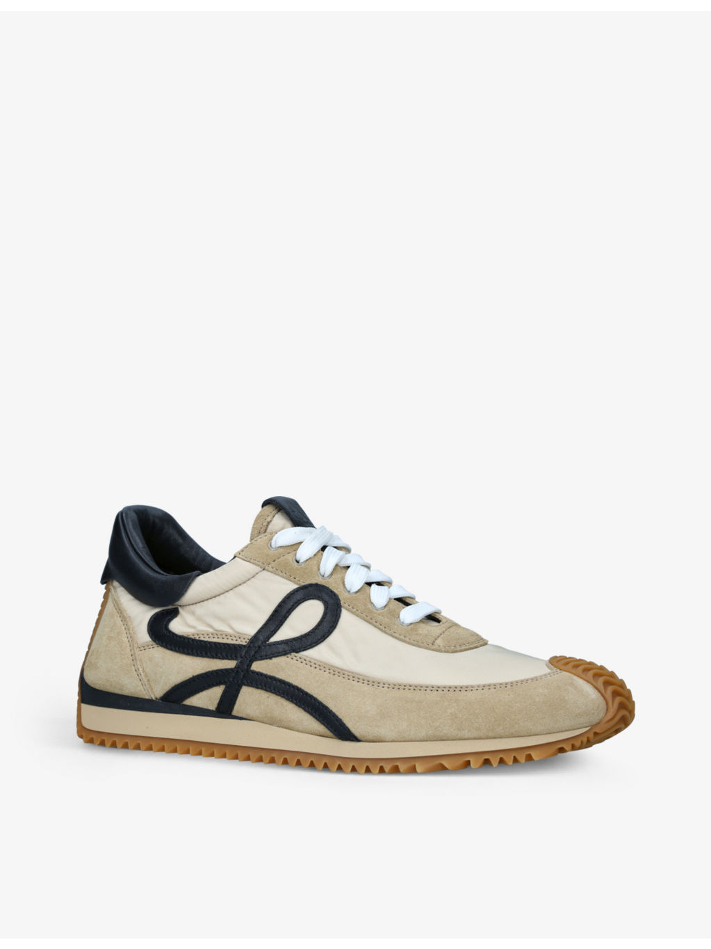 Flow Runner monogram leather and shell trainers - 3