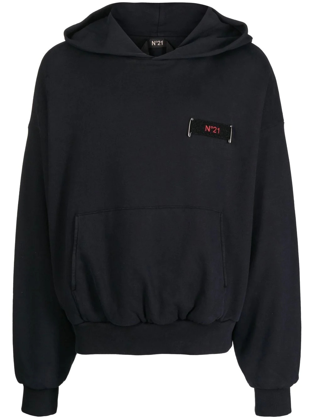 logo-patch hoodie - 1