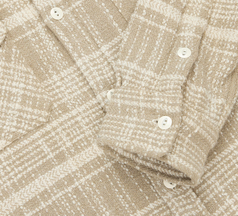 Crosscut Flannel - Alabaster Jacquard 4