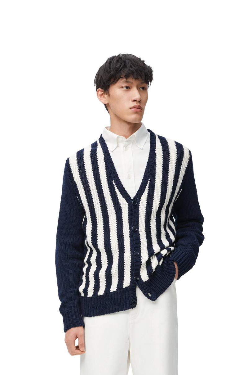 Cardigan in cotton and wool 3