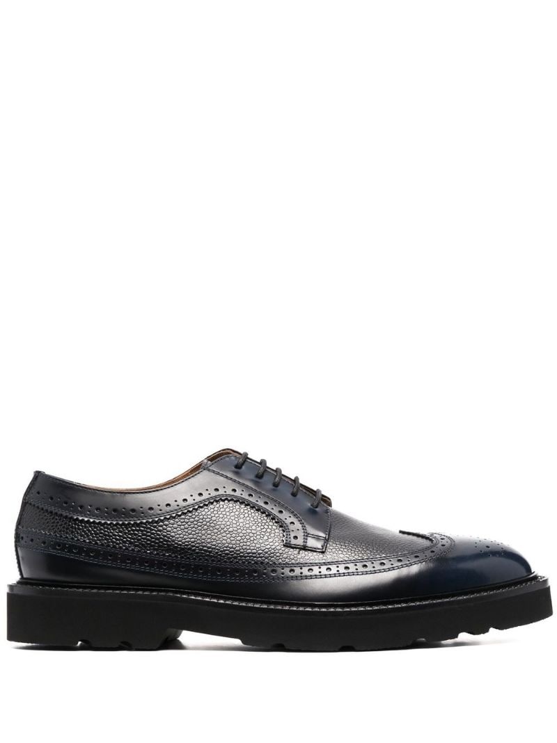 lace-up leather Oxford shoes - 1