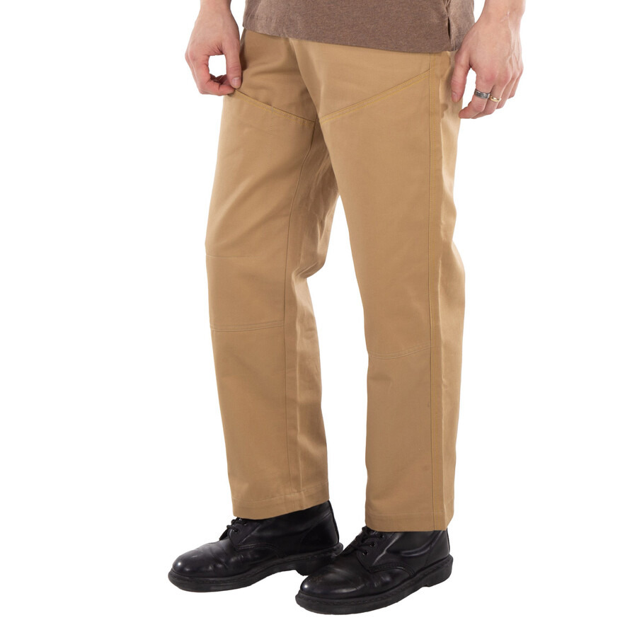 OAMC Men's Beige Shasta Straight-Leg Cotton Trousers - 4