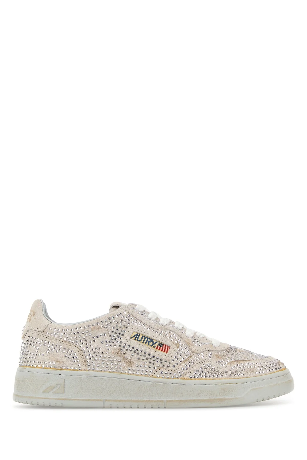 Ivory suede Medalist sneakers - 1