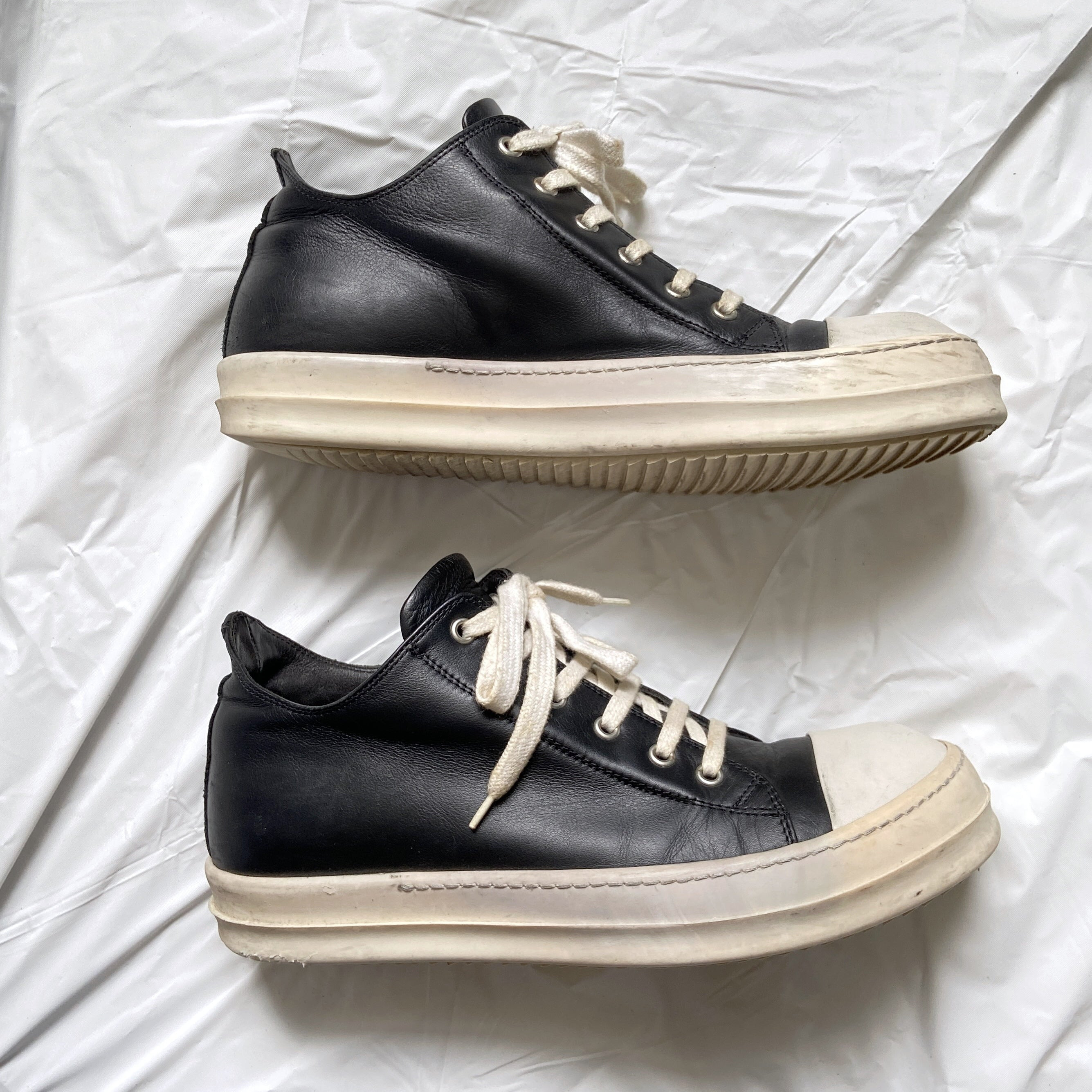 Rick Owens Leather Low Ramones 41 - 3