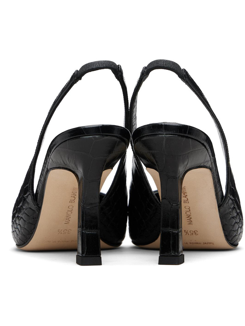 Black Moirasli Heels 2