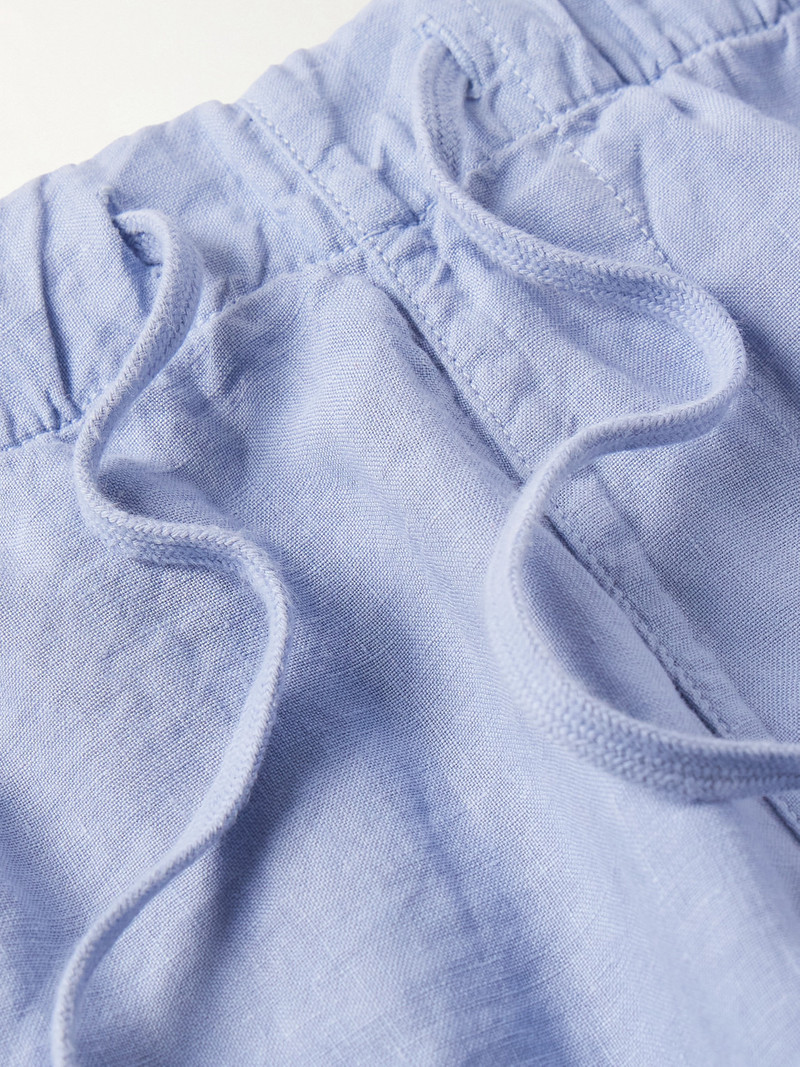 Joggy Straight-Leg Linen Bermuda Shorts 6