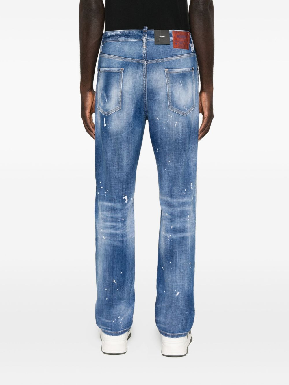 paint-splatter jeans - 4