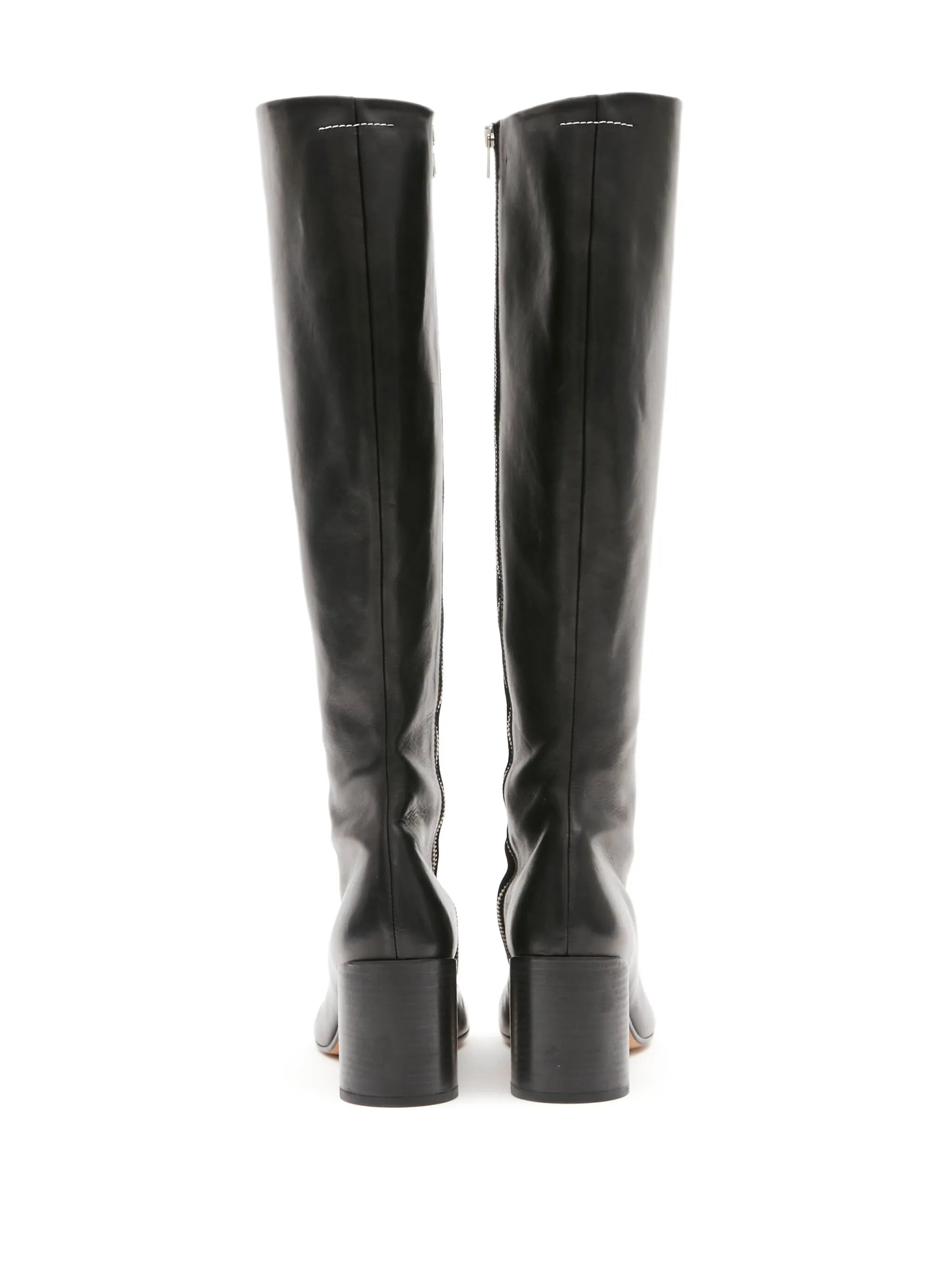 Mm6 Maison Margiela Knee-high Leather Boots - 5