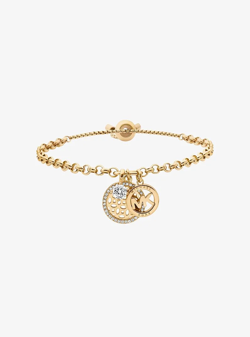 Pavé Charms Slider Bracelet - 1