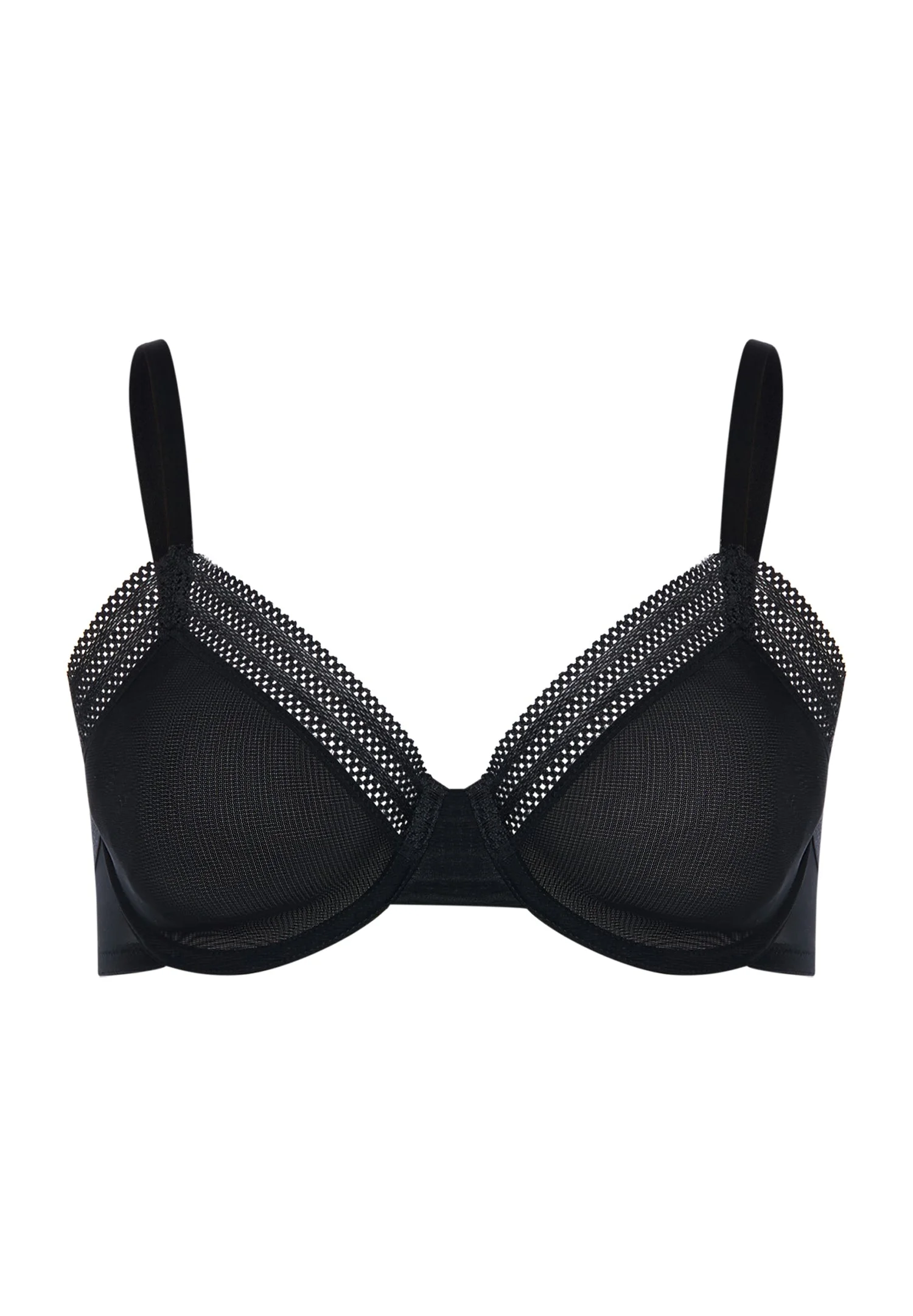 Orea Semi-Sheer Underwire Bra - 1