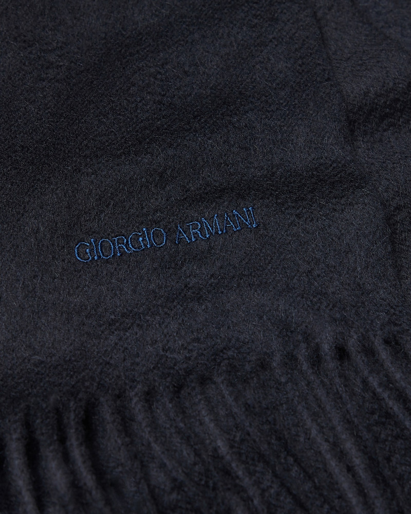 GIORGIO ARMANI CASHMERE STOLE WITH FRINGING outlook