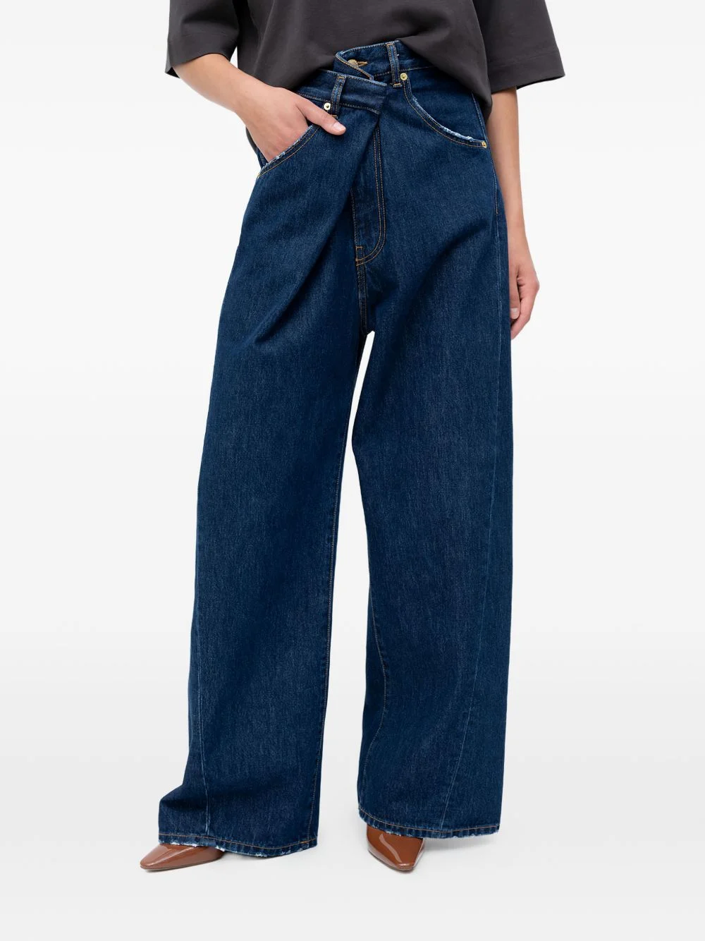 Ines frayed denim jeans - 1