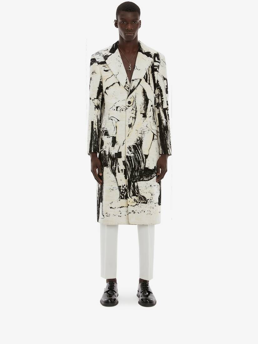Blake Illustration Dante Jacquard Coat in Multicolor - 2