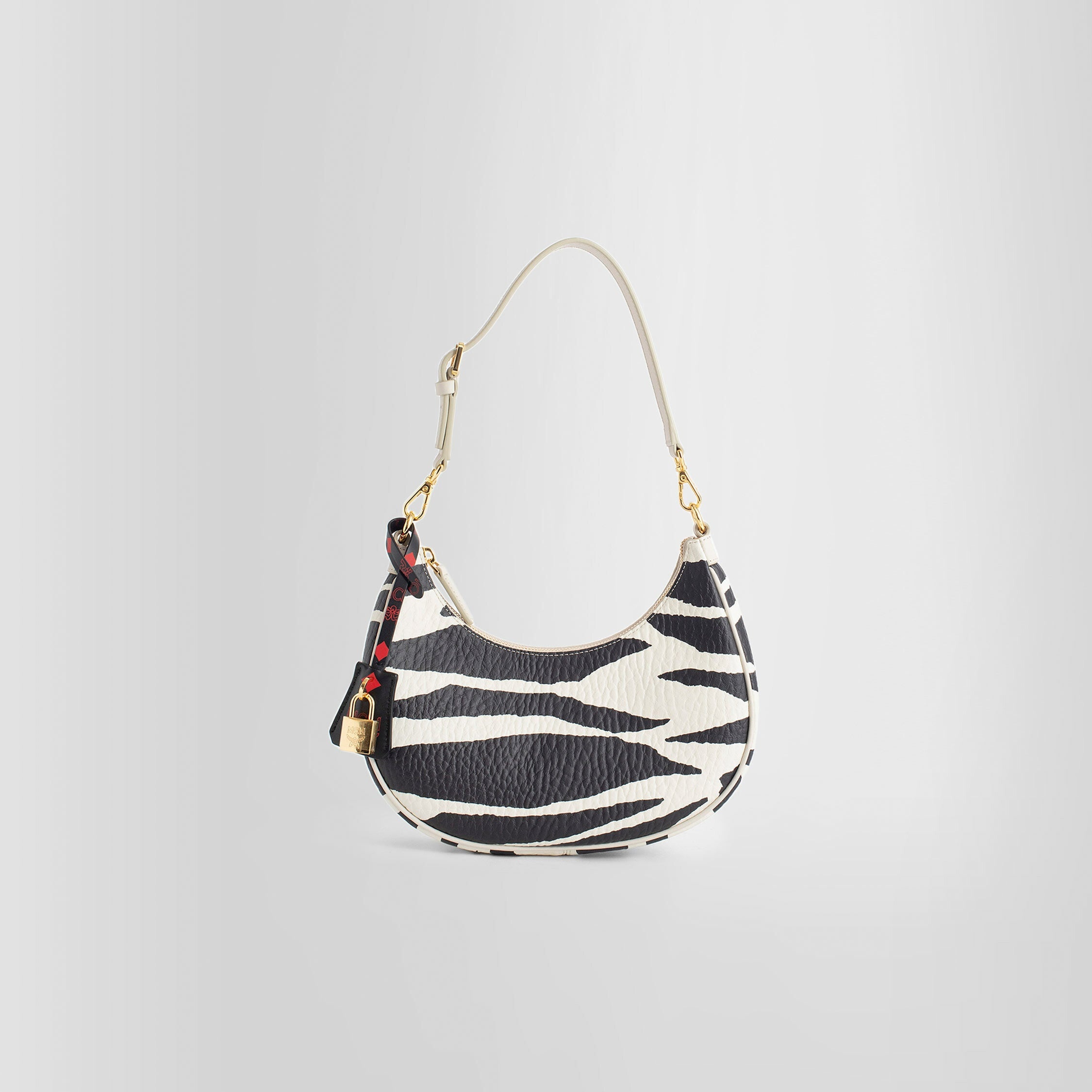 MCM WOMAN BLACK&WHITE SHOULDER BAGS - 6