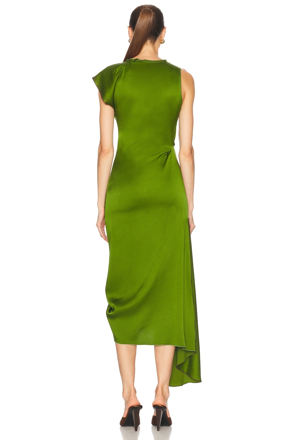 Draped Midi Dress - 4