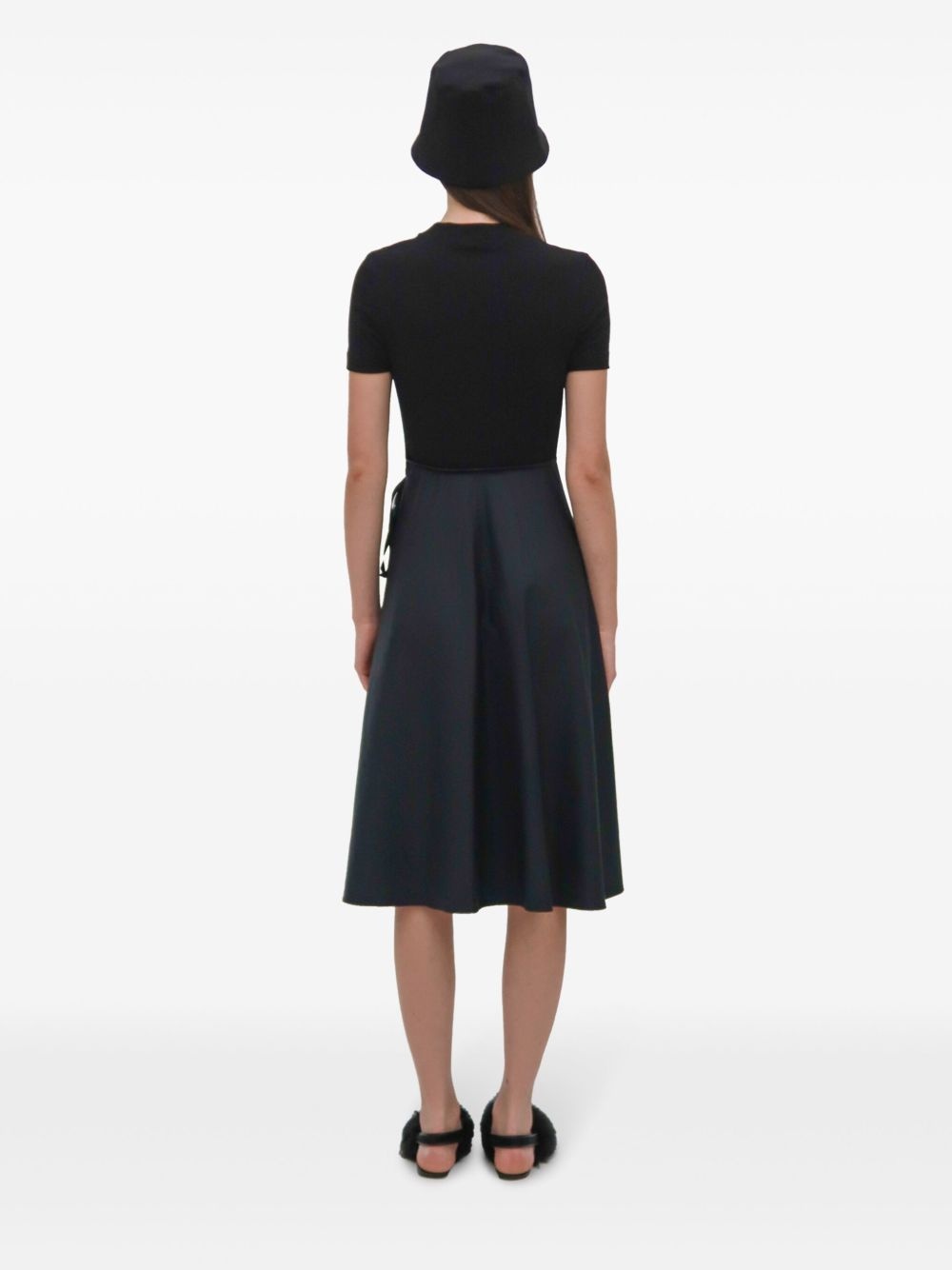 Apron Combo midi dress - 5