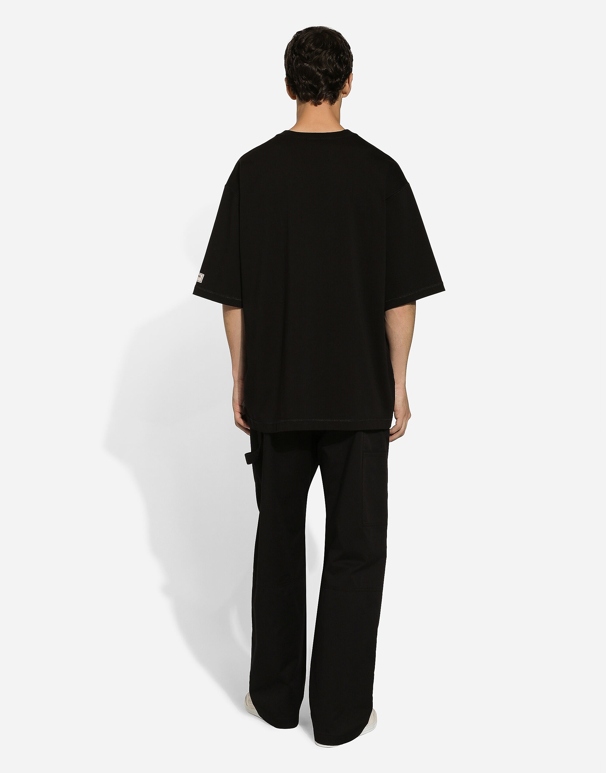 Cotton T-shirt with Dolce&Gabbana logo print - 3