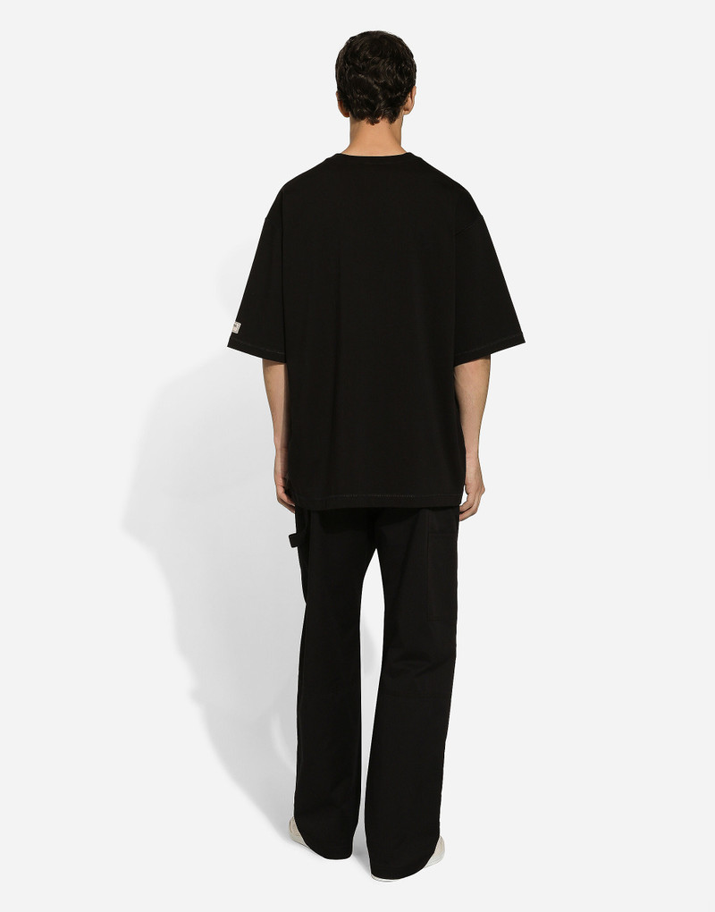 Cotton T-shirt with Dolce&Gabbana logo print 3